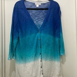 C J Banks ombré cardigan. Size 2X
